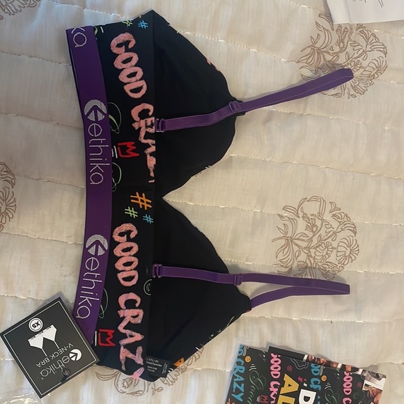 Ethika sports bra. XS. Never worn. Adjustable. Stretchy. - Picture 2 of 3